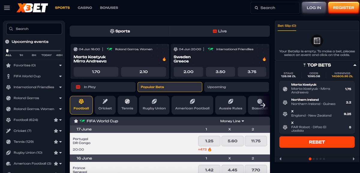 X3bet World Cup betting review