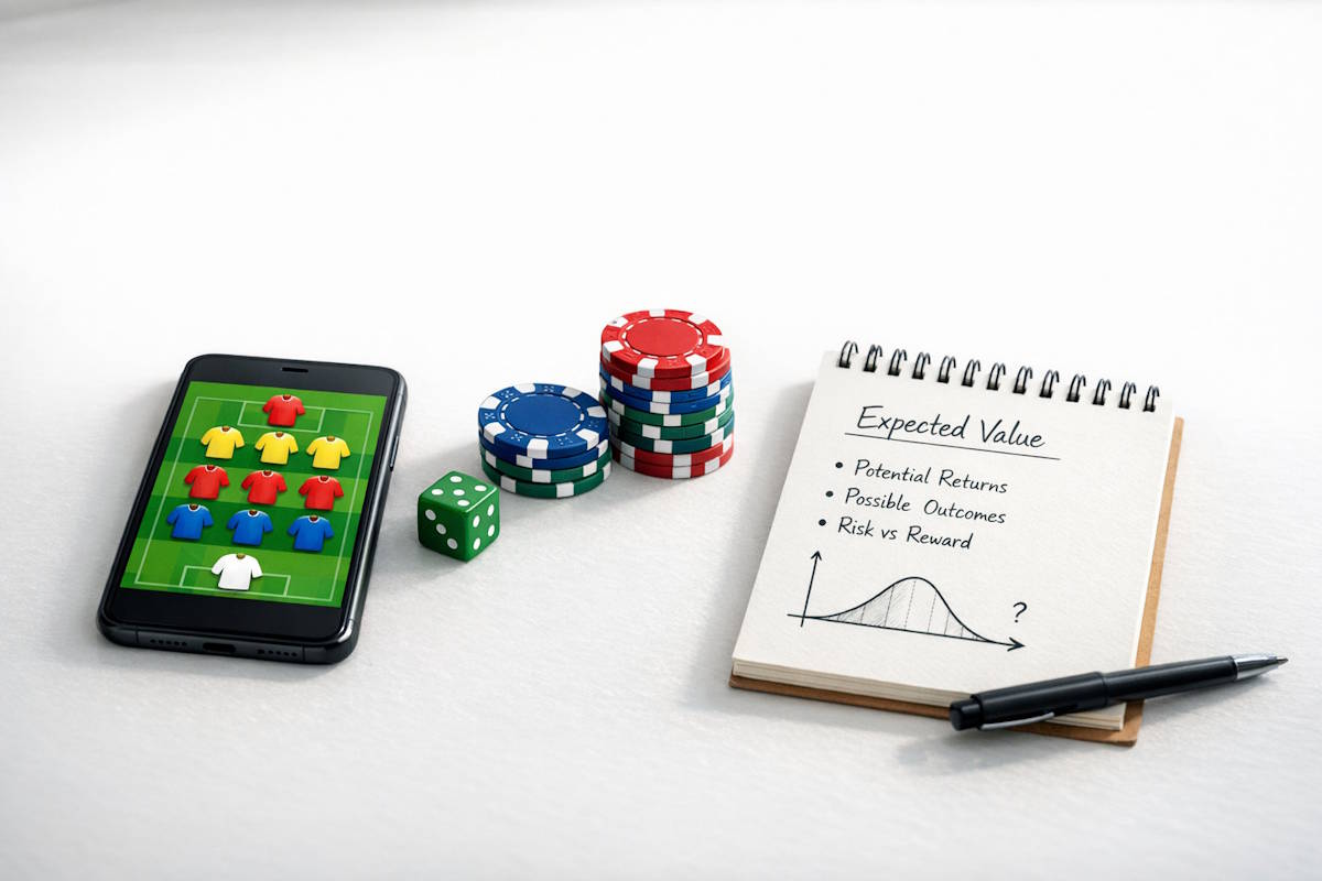 Gambling Inspired Principles for Managing Risk in FPL Transfers